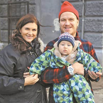Марьяна Спивак с мужем и сыном