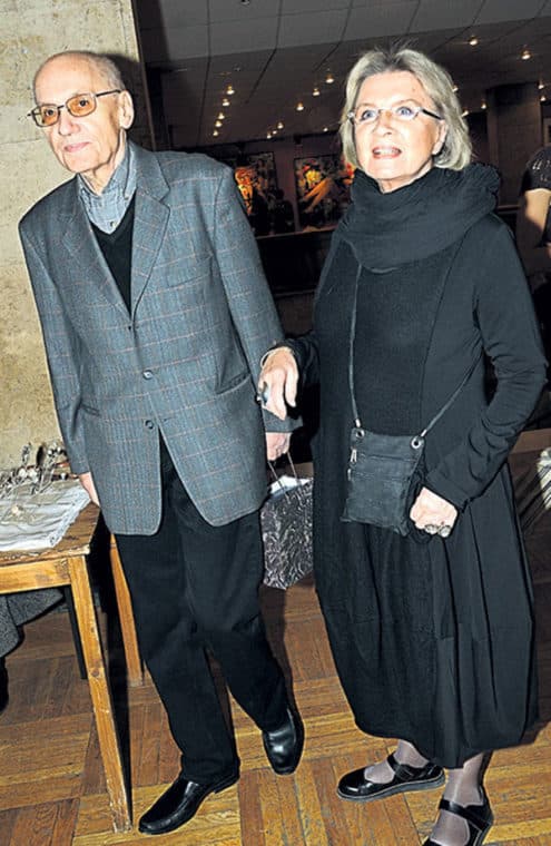 Алла Демидова с мужем