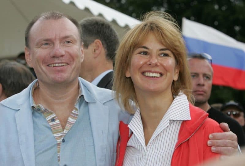 Владимир Потанин с первой женой Натальей
