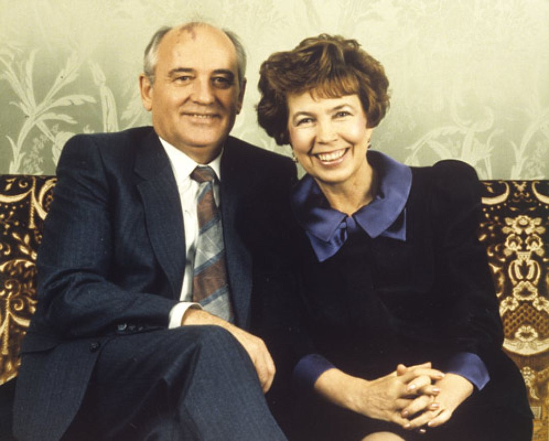 Раиса Горбачева с мужем 