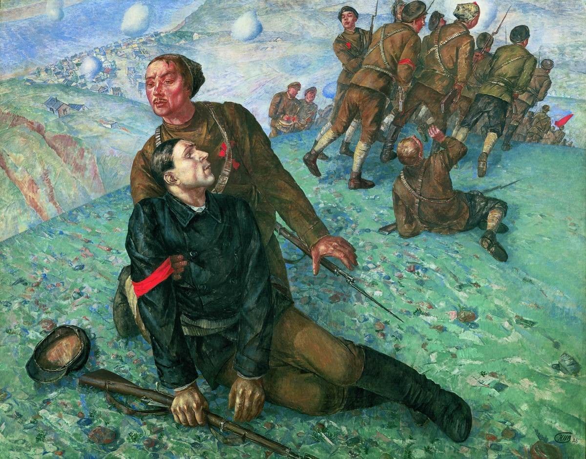 Картина Петрова-Водкина «Смерть комиссара»