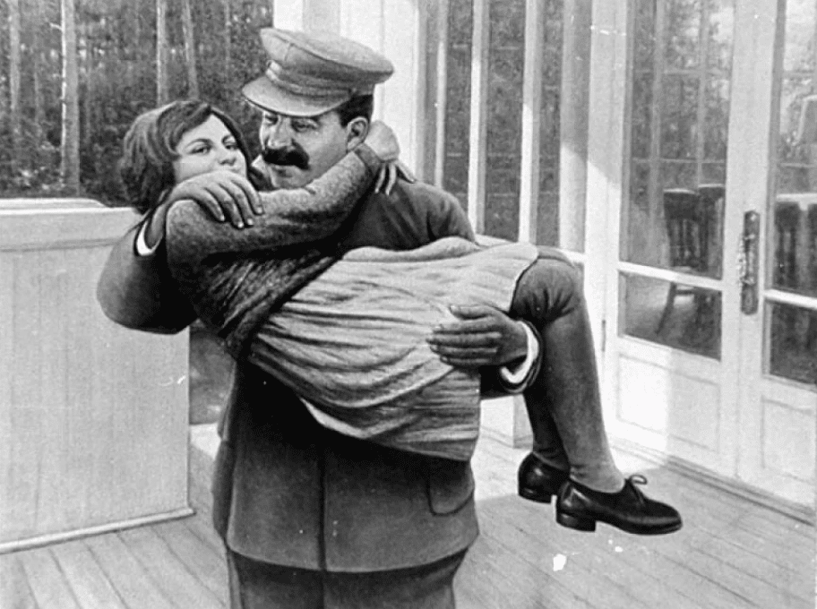 Светлана Аллилуева в детстве с отцом Иосифом Сталином