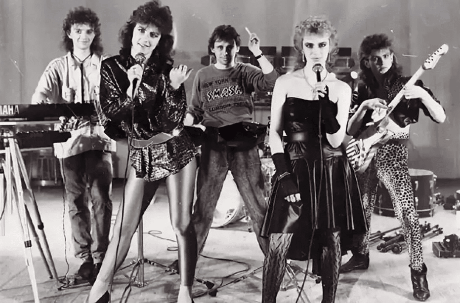 Наталья Гулькина с группой "Мираж" в 80-х