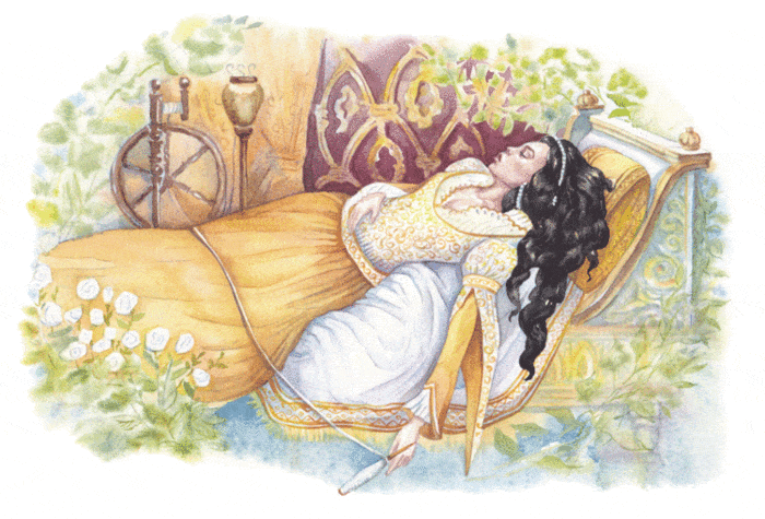  иллюстрация к сказке "Спящая красавица" 
