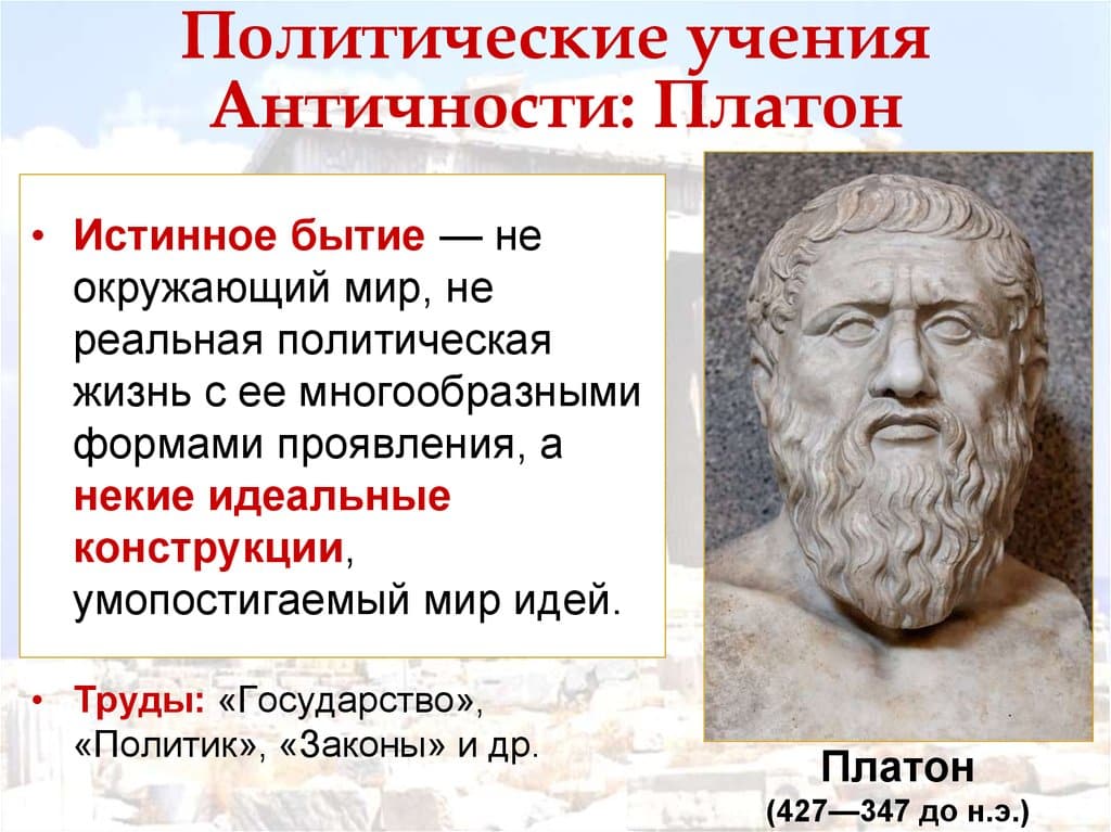 Платон - биография философа, идеи и труды