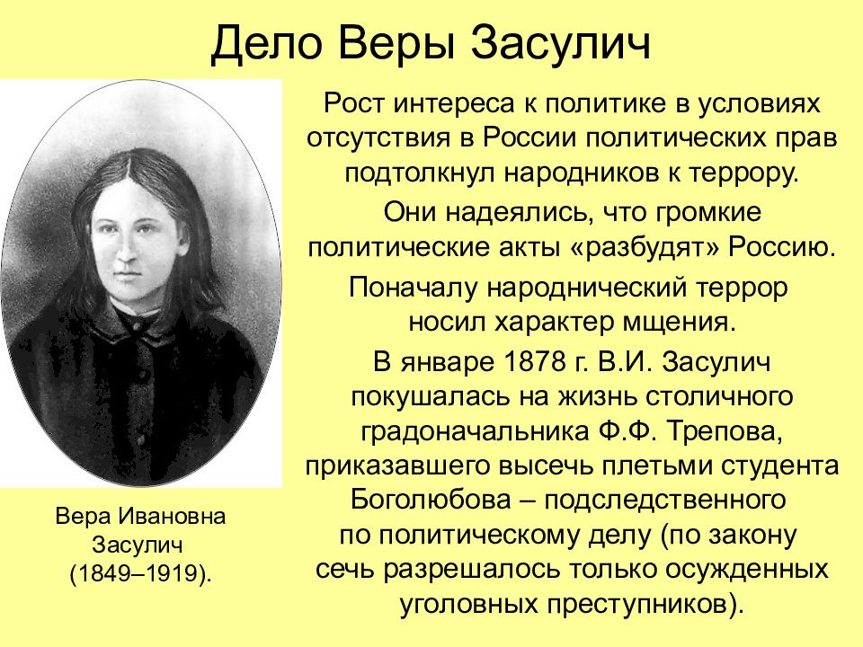 Вера Ивановна Засулич