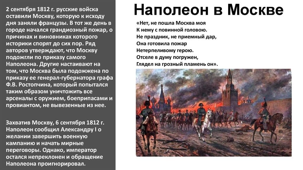 Наполеон в России: зачем он пришел и почему проиграл