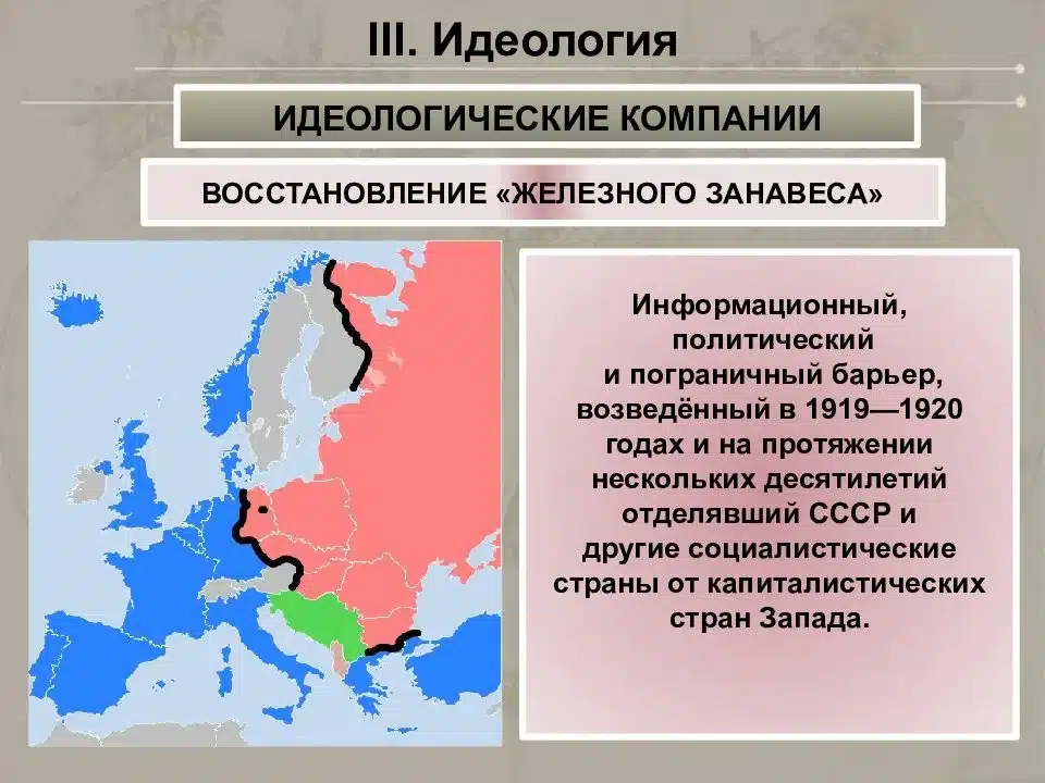 История железного занавеса: что это было