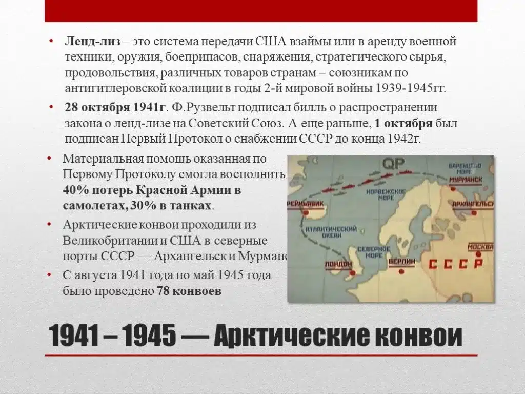 Ленд-лиз: помощь США СССР во время войны