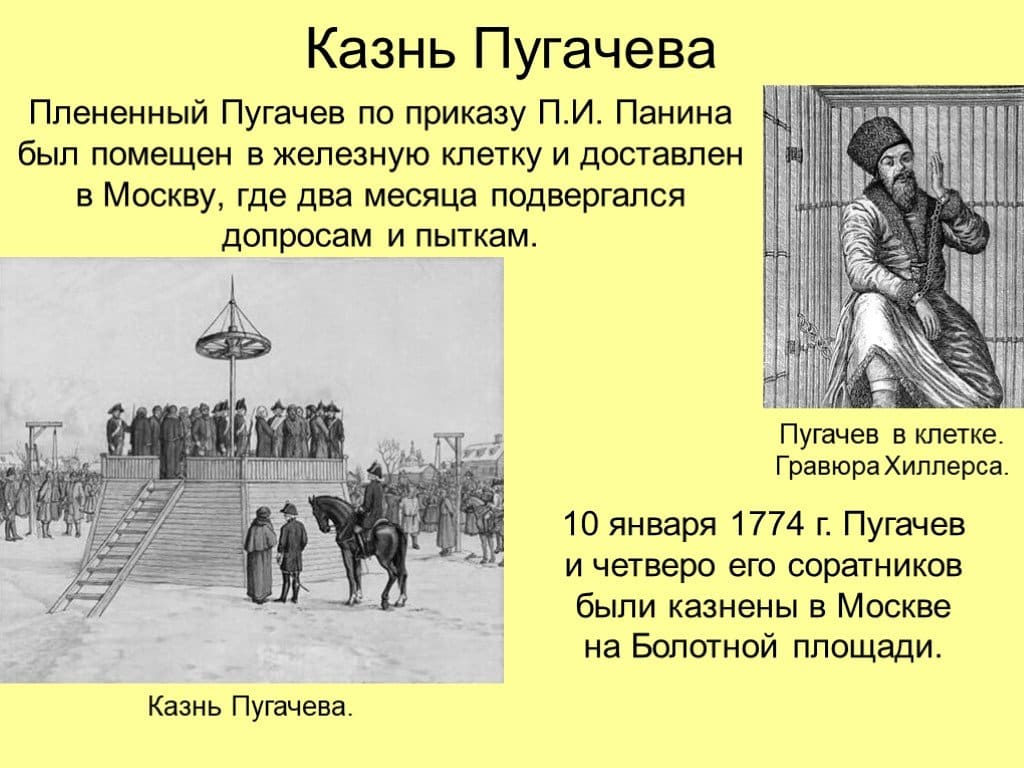 Крестьянская война Пугачёва: причины и ход событий