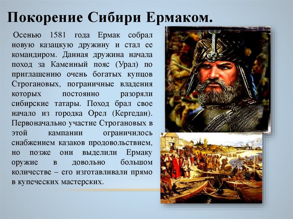 Освоение Сибири: Ермак и продвижение на Восток