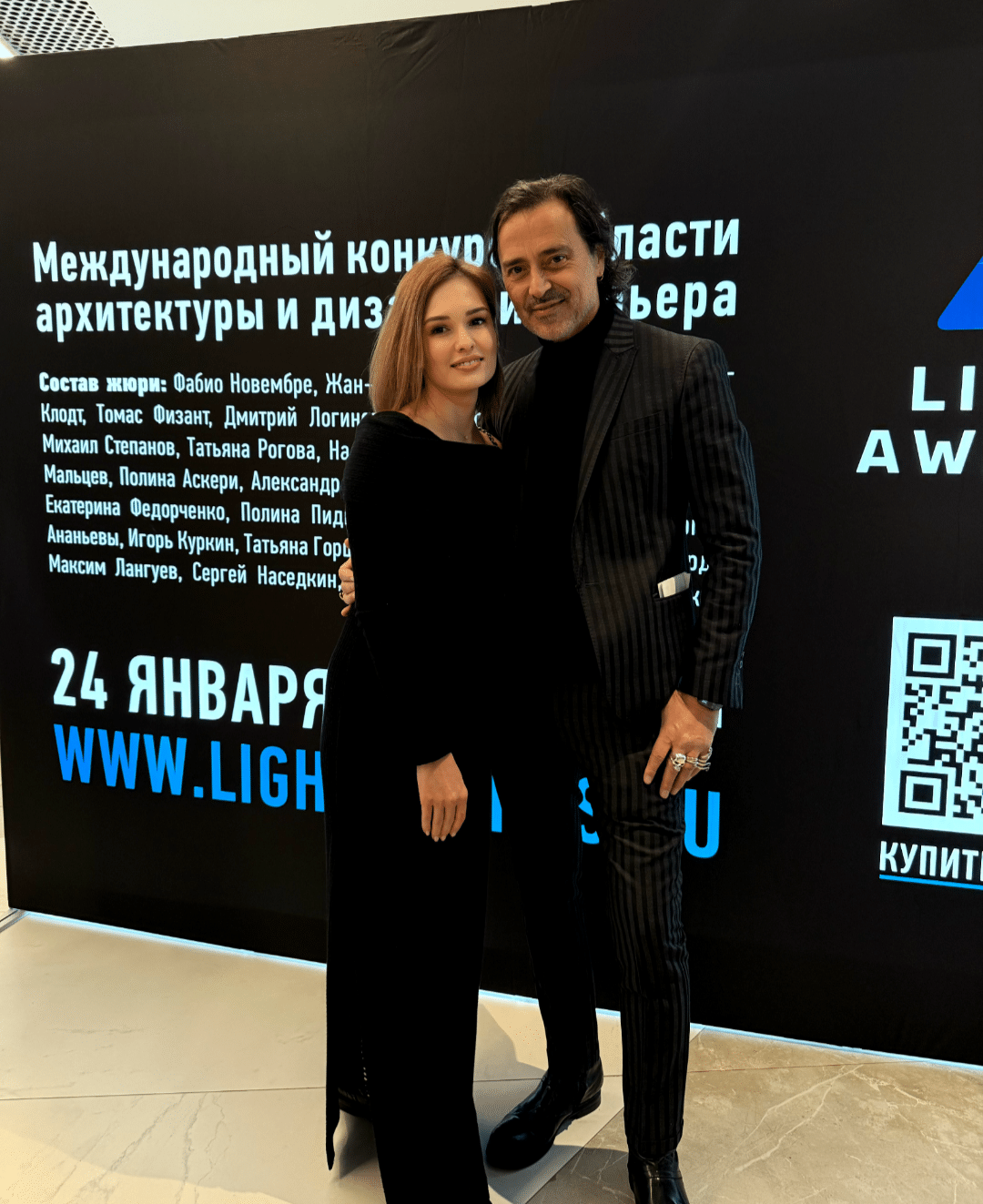 Ирина Станкевич с легендарным итальянским архитектором Фабио Новембре